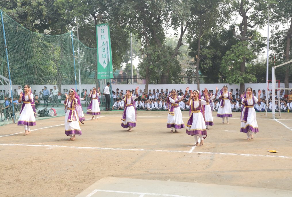 Takshshila Cup 2024 - Students warming up for match